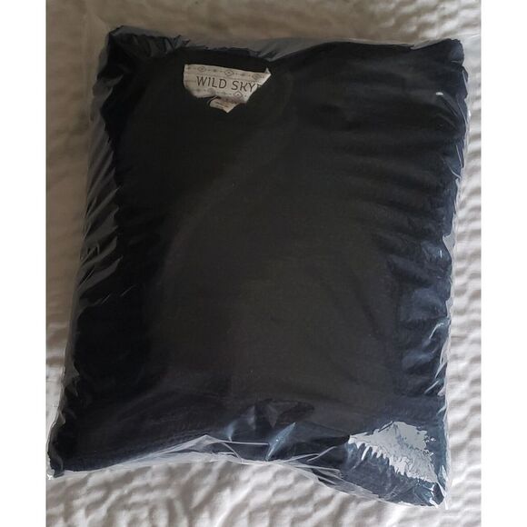 Wild Skye Sweater Womens Sz Large Classic Open Front Knit Pockets Cardigan Black - Picture 6 of 6